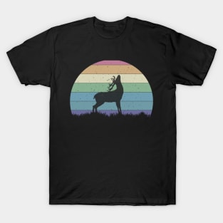 Vintage Retro Sunset Art Of Zoo T-Shirt